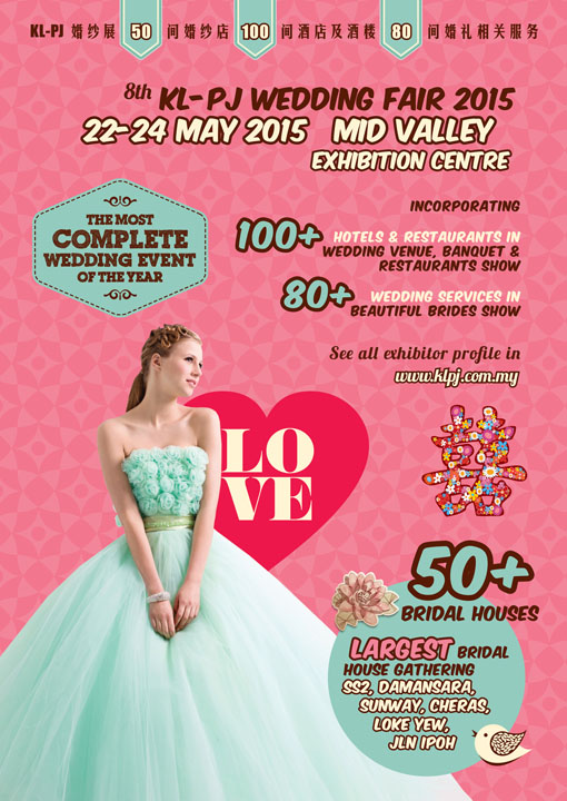 May KL-PJ Wedding Fair 2015 Mid Valley Poster - 50+
